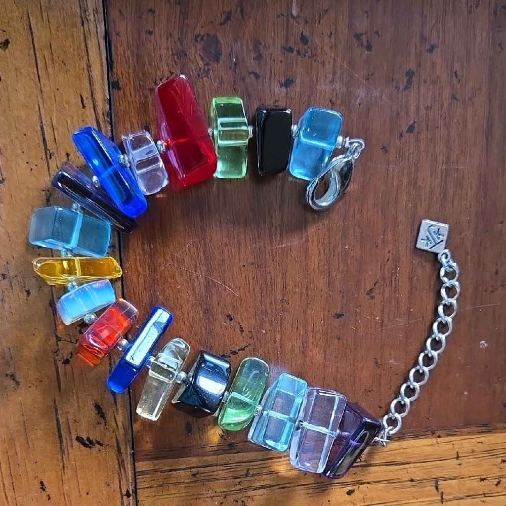 Colorful Glass Bead Bracelet